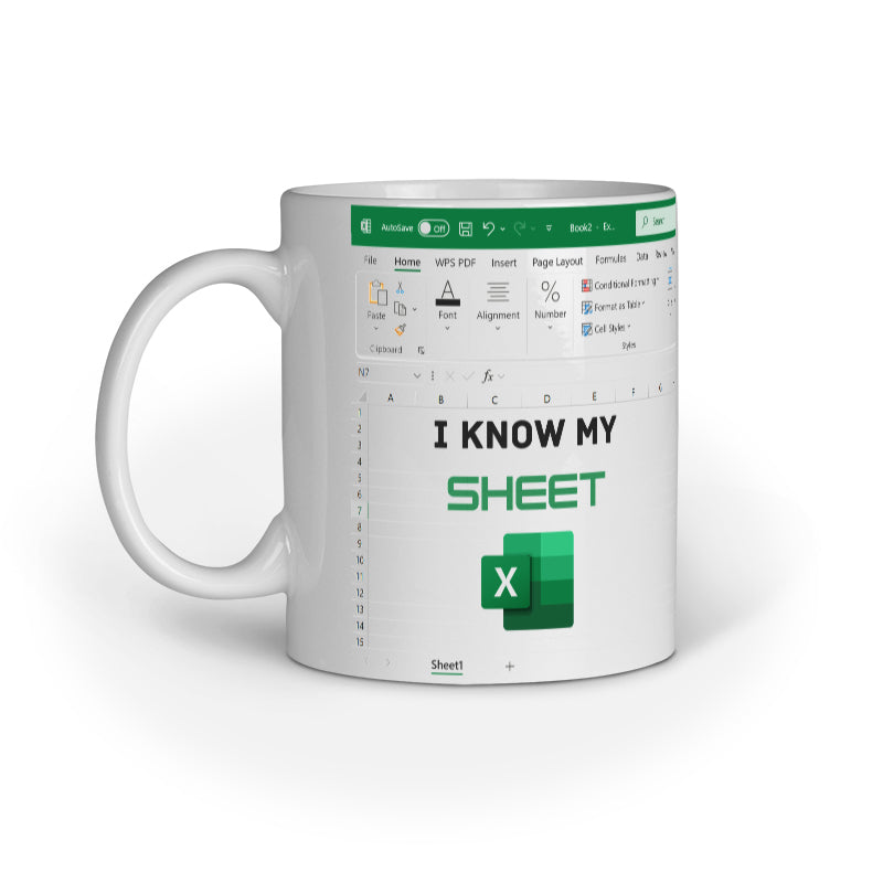 I Know My Sheet" Mug – Confidence in Every Sip